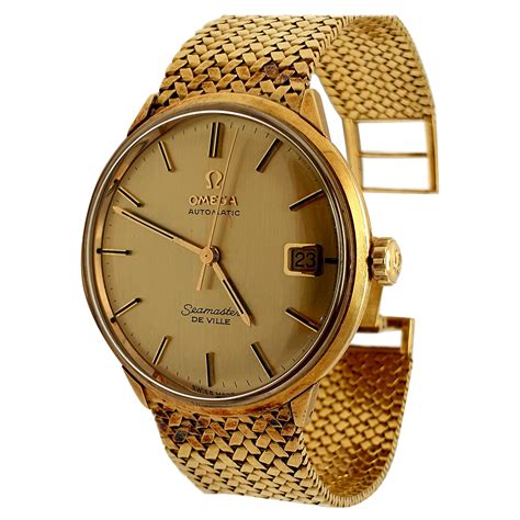 vintage omega gold bracelet watch